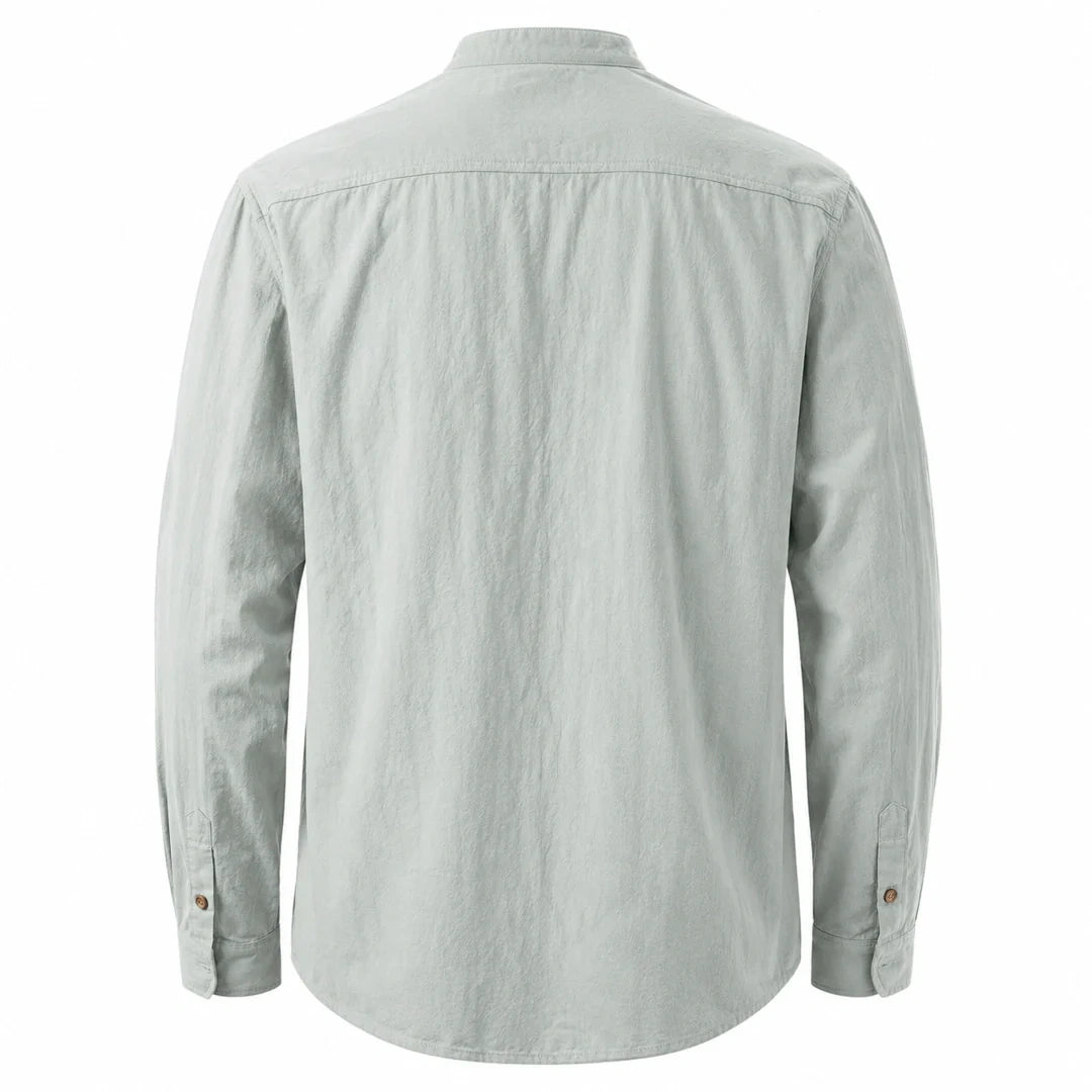 Kyoto - Men's Ultra Comfortable Band Collar Shirt